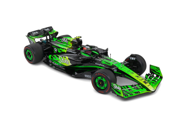 đïž ElĆrendelhetĆ â Sauber F1 C44 Team Stake Kick #24 Las Vegas GP 2024 â Zöld/Fekete â 1:18 Solido