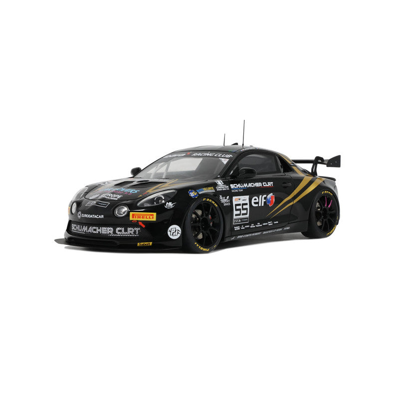 đ RendelĂ©sre Ă©rkezik â Alpine A110 GT4 Team Schumacher CLRT #55 â GT4 European Series 2024 â Pascal Huteau & Laurent Hurgon â Fekete/Arany â 1:18 Otto-mobile