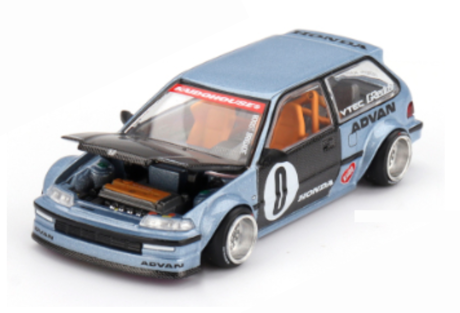 HONDA - CIVIC (EF) ROULETTE V1 N 0 RACING 1987 - Világos kék, fekete