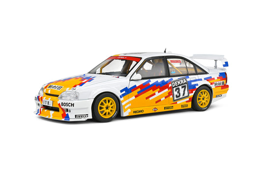 🏁 Előrendelhető – Opel Omega 3000 EVO 500 Team Irmscher #37 DTM Season 1991 – Fehér/Sárga – 1:18 Solido