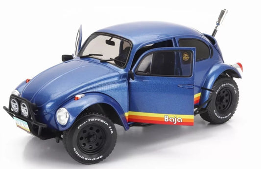 🚗 Előrendelhető – Volkswagen Beetle Maggiolino Baja 1975 – Kék – 1:18 Solido
