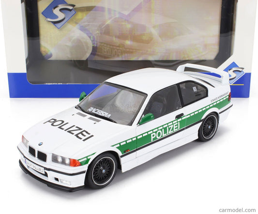 1:18 Solido – BMW 3-Series M3 (E36) Coupe Polizei 1991 – Fehér-zöld – rendelhető, szállítás 1-2 hét