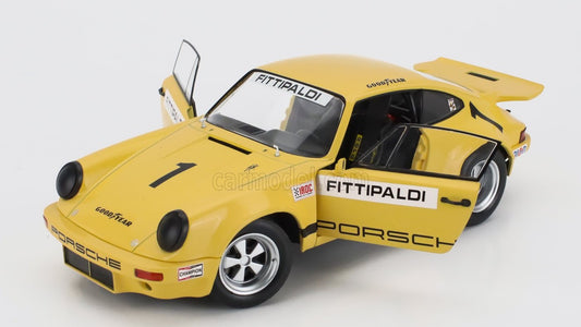 🏁 Előrendelhető – Porsche 911 Carrera 3.0 RSR #1 IROC Riverside 1973 – Sárga – 1:18 Solido