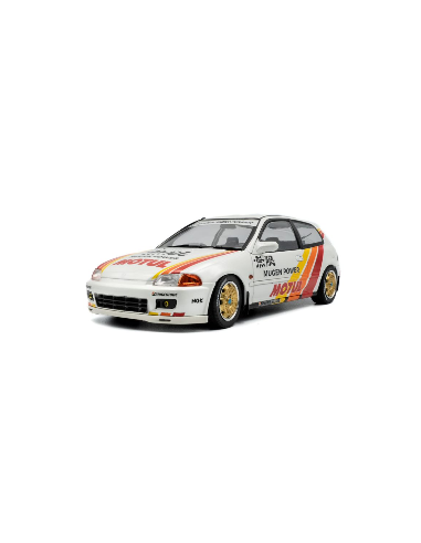 🚗 Előrendelhető – Honda Civic (EG6) Mugen Power Racing 1992 – Fehér/Piros – 1:18 Solido
