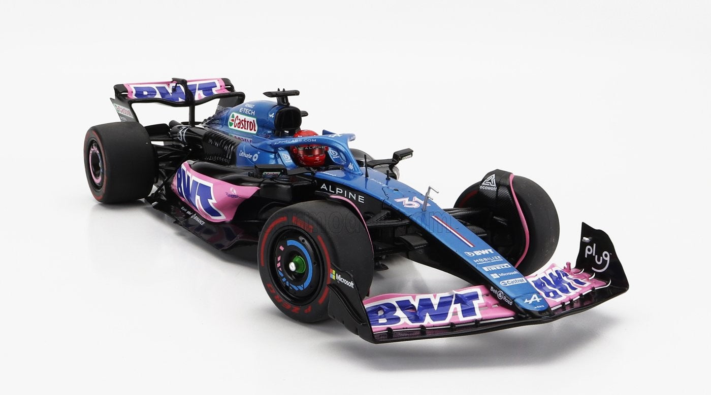 🏎️ Előrendelhető – Alpine F1 A524 Team BWT Alpine #31/#10 Presentation Season 2024 – Fekete/Kék/Rózsaszín – 1:18 Solido