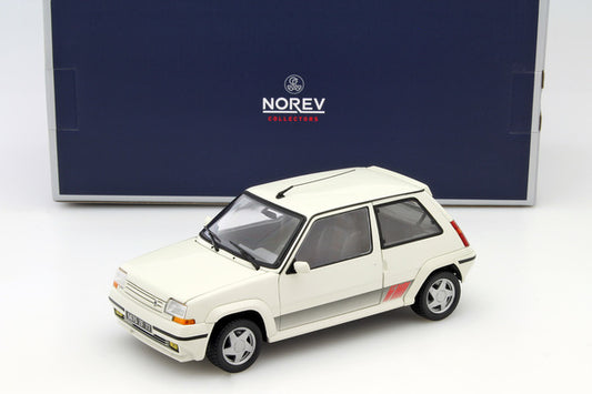 🚗 Rendelésre érkezik – Renault R5 Supercinque GT Turbo Phase II 1989 – Panda Fehér – 1:18 Norev