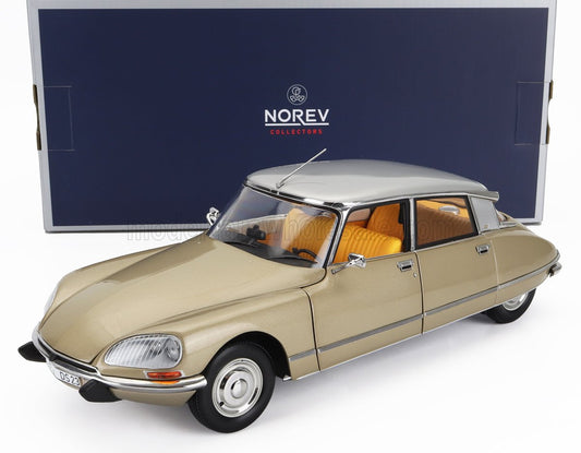 🚗 Rendelésre érkezik – Citroën DS23ie Pallas Injection Électronique 1974 – Homokmetál-Ezüst – 1:18 Norev