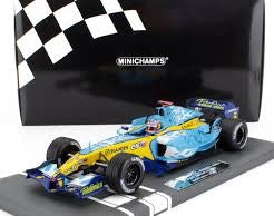 🚗 Rendelésre – Renault F1 R25 Team Renault F1 N°5 – 2005 Világbajnok – 1:18 Minichamps
