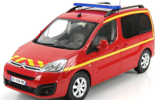 🚒 Rendelésre érkezik – Citroën Berlingo Pompiers 2017 – Piros – 1:18 Norev