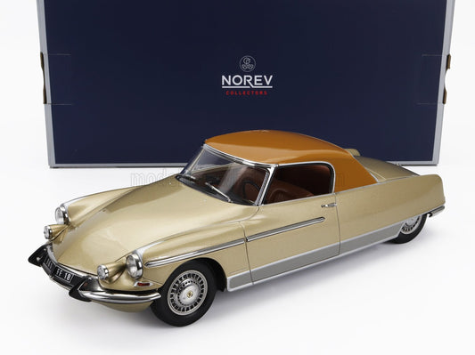 🚗 Rendelésre – Citroën DS19 Le Dandy 1964 – Bézs-Metál-Barna – 1:18 Norev