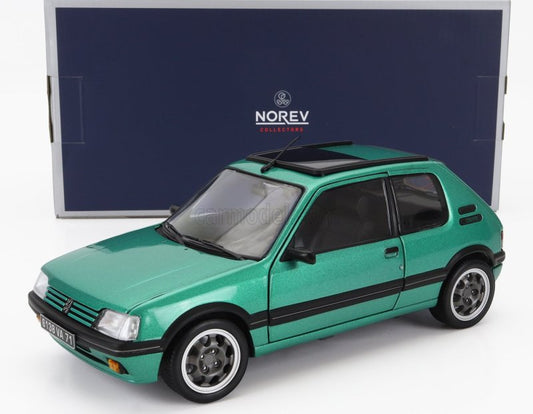 🚗 Rendelésre – Peugeot 205 1.9 GTi Griffe 1991 – Zöld – 1:18 Norev