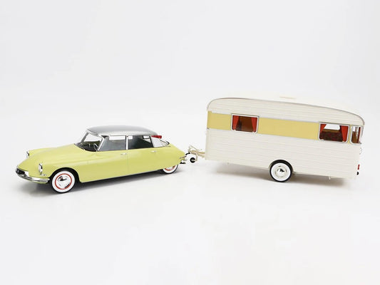 :  🚗 Rendelésre – Citroën DS19 1960 – Sárga-Fehér – 1:18 Norev