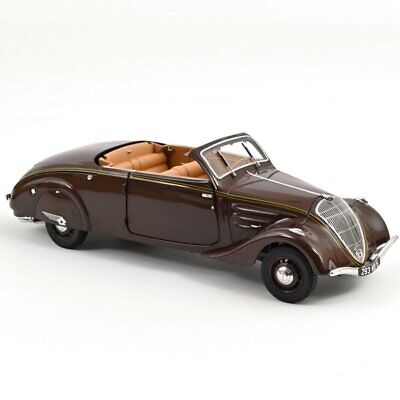 🚗 Rendelésre – Peugeot 402 Eclipse 1937 – Csokoládébarna – 1:18 Norev