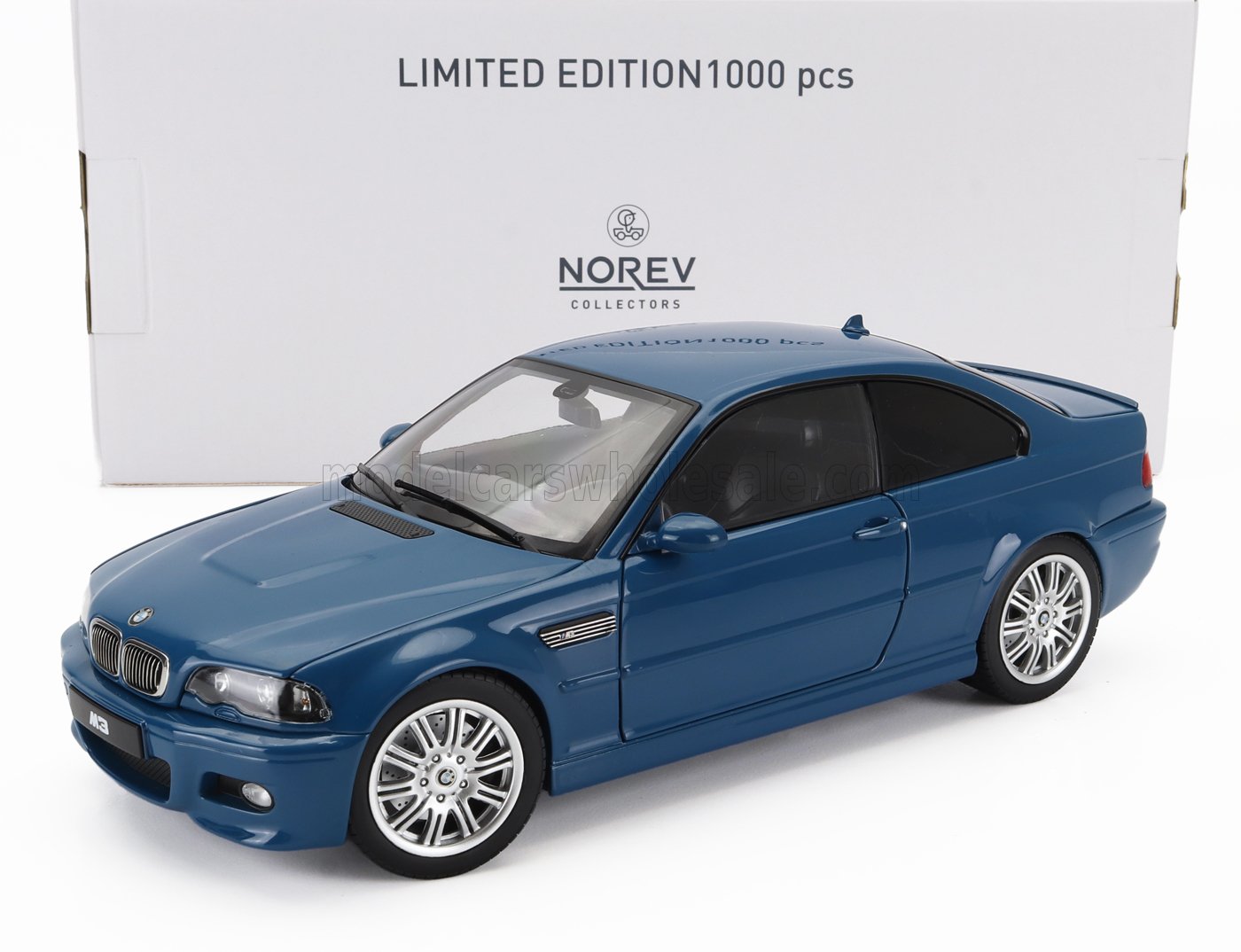 🚗 Rendelésre érkezik – BMW 3-as sorozat M3 (E46) Coupé 2000 – Kék – 1:18 Norev