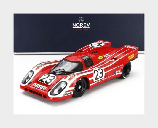 🚗 Rendelésre – Porsche 917K 4.9L Team Salzburg 1970 – Piros-Fehér – 1:18 Norev