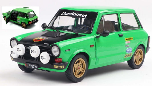 🚗 Előrendelhető – Autobianchi A112 Abarth MkV 1980 – Zöld/Fekete – 1:18 Solido