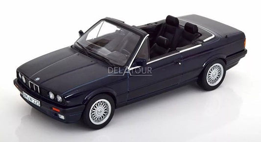 🚗 Rendelésre érkezik – BMW 3-as sorozat 325i (E30) Cabriolet Open 1991 – Kék – 1:18 Norev