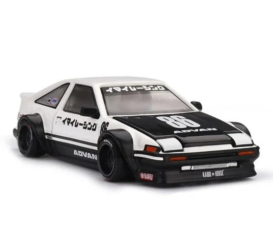 TOYOTA - SPRINTER TRUENO (AE86) N 86 KAIDO WORKS IMAI RACING V1 1983 - Fehér, Fekete