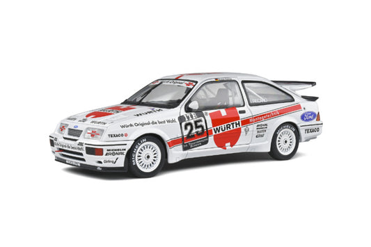🏆 Előrendelhető – Ford Sierra Cosworth RS500 Team Würth #25 – Nürburgring DTM Győztes 1988 – Fehér/Piros – 1:18 Solido